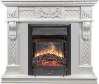 Royal Flame Каминокомплект Corsica - Матовый белый (Ширина 1100) с очагом Majestic FX Black