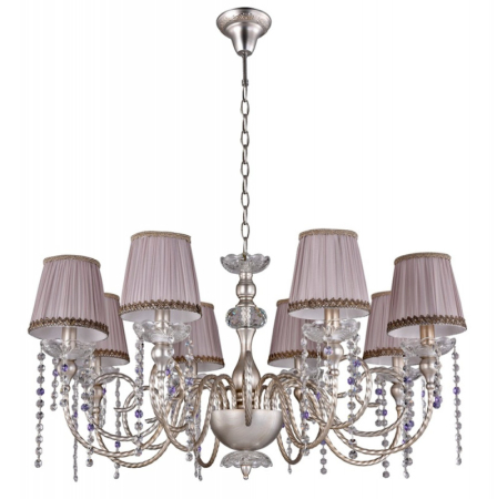 Подвесная люстра Crystal Lux ALEGRIA SP8 SILVER-BROWN