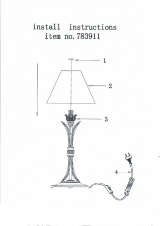 Настольная лампа Lightstar 783911