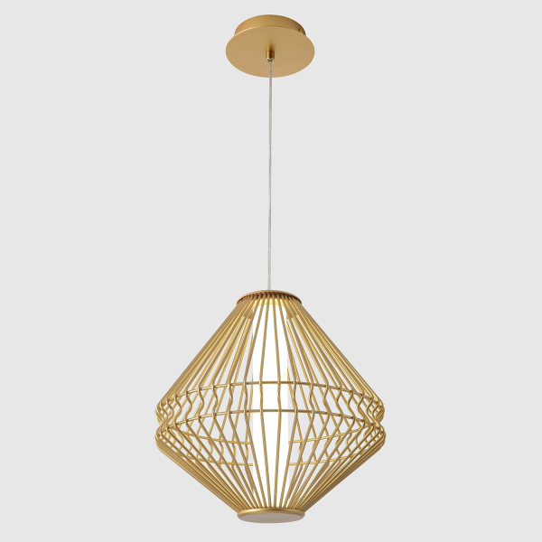 Crystal Lux Светильник подвесной Crystal Lux CUADRA SP15W LED GOLD