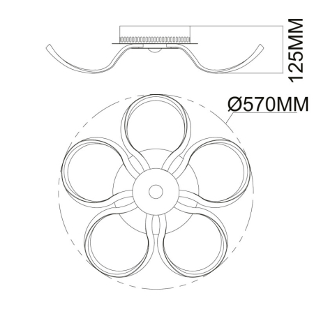 Накладной светильник DeMarkt 496016905