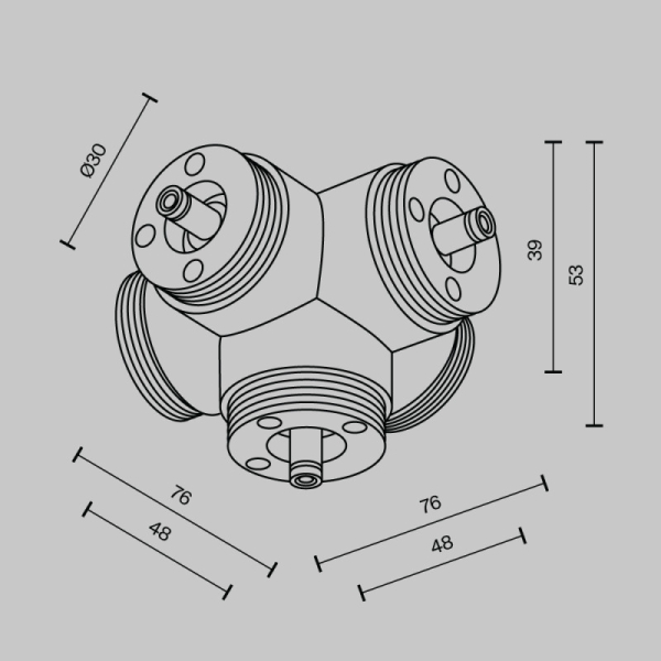 Коннектор Maytoni Technical CA020L5C-B