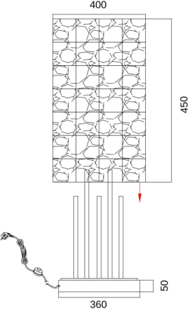 Торшер Fluorite FL1044-9F