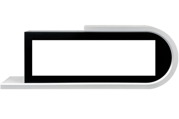 Royal Flame Каминокомплект Basel 60 R - Белый с черным с очагом Vision 60 LOG LED