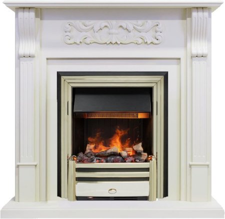 Dimplex Каминокомплект Venice - Фактурный белый с очагом Cavendish