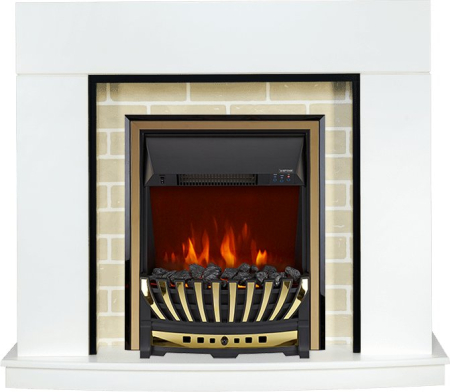 Royal Flame Каминокомплект Montana - Белый с очагом Aspen Gold
