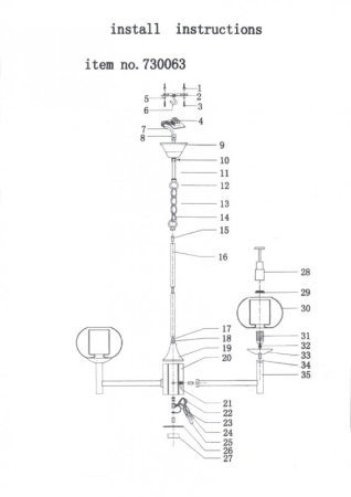 Подвесная люстра Lightstar 730063