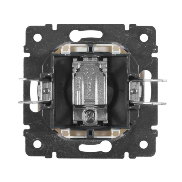 Розетка телевизионная TV СП Valena 1.5дБ 2400МГц с топологией "звезда" механизм бел. IEK 774429