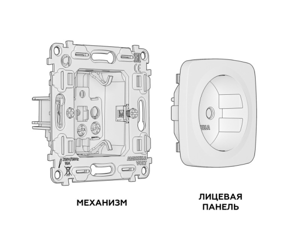 Розетка Ambrella Volt MO657010