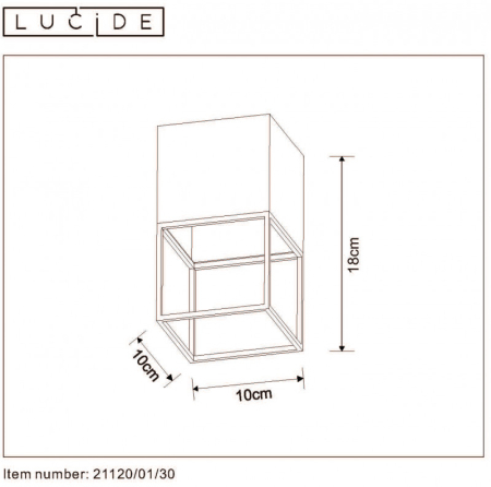 Накладной светильник LUCIDE 21120/01/30