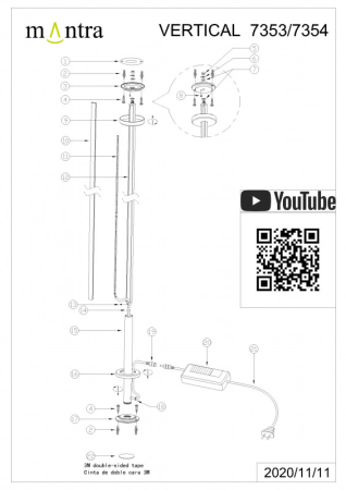 Торшер Mantra 7354