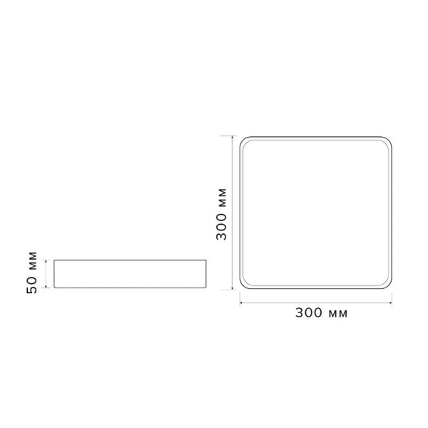 Светильник светодиодный декоративный PPB Scandic-S 36Вт 4000К IP20 настенно-потолочный бытовой GR JazzWay 5037236