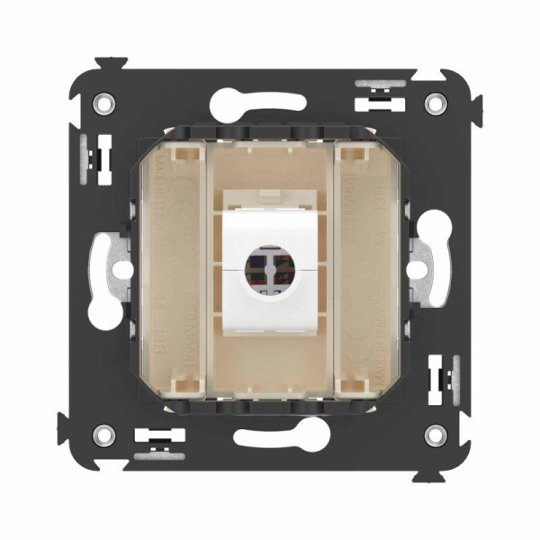 Розетка компьютерная 1-м СП Avanti "Ванильная дымка" RJ45 кат.6A без шторок механизм DKC 4405673