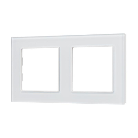Рамка стеклянная FRM-GLARE-GS-2-WH Arlight 043796