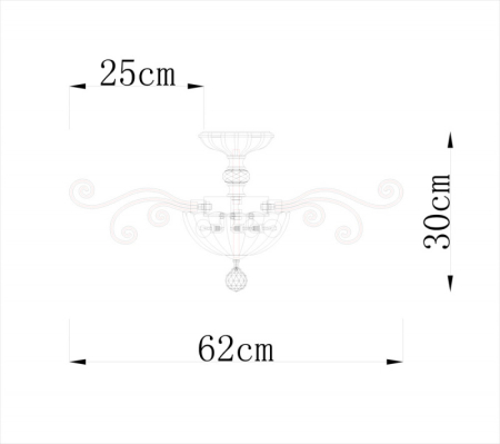 Люстра на штанге Divinare 8819/03 PL-3