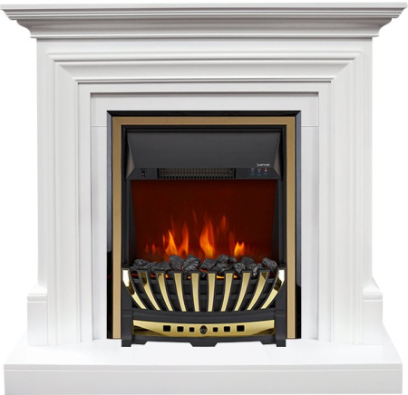 Royal Flame Каминокомплект Bradford - Белый с очагом Aspen Gold