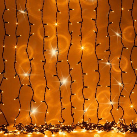 Гирлянда светодиодная "Занавес" 3х2м 600LED желт. ERAPS-Z Эра Б0060547