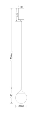 Подвесной светильник Fluorite FL1175-1PS