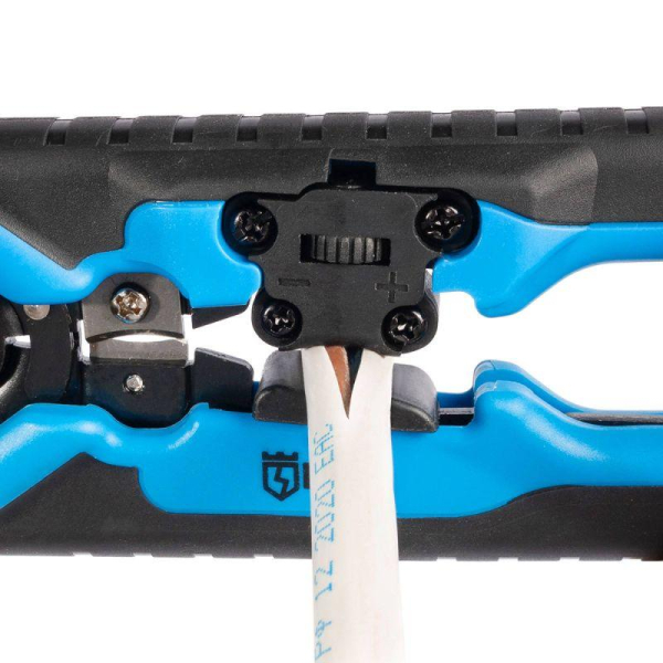 Стриппер автоматический с окном для сброса изоляции функцией продольной разделки проводов и модулем резки "CutPro" КВТ 89424