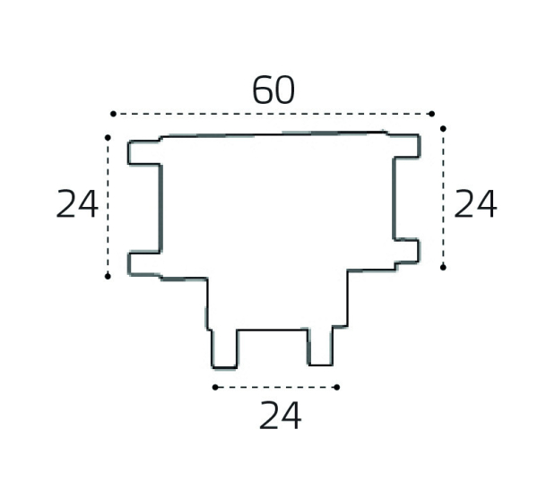 Соединитель для шинопровода ITALLINE IT09-9030 black