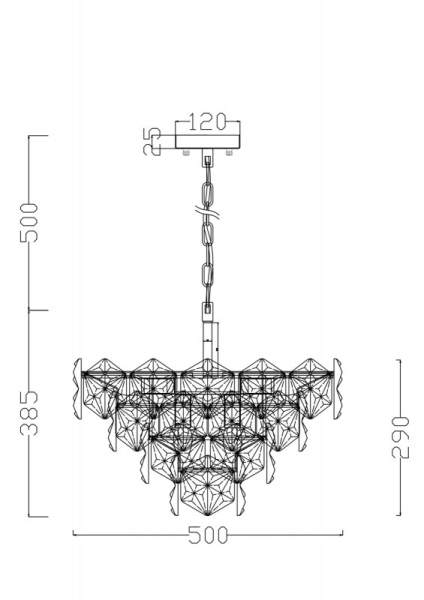 Каскадная люстра Freya FR1004PL-09CH