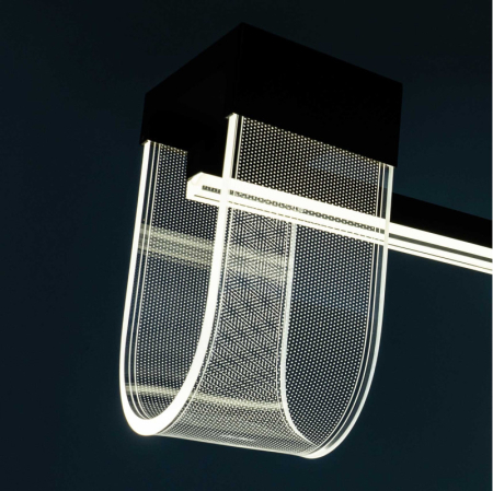 Подвесная люстра LED4U L7707-1200 BK