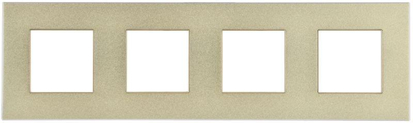 Рамка 4-м SKANDY SK-F34Sh металл шампань IEK SK-M42-M-K37