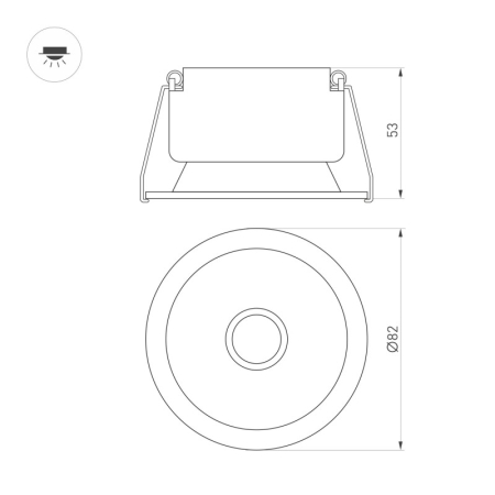 Светильник Downlight Arlight 048277