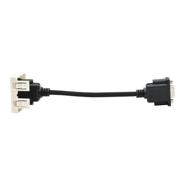 Розетка 1мод. VGA M/M РКМ-10-20-П бел. PRIMER IEK PR-KK40D-RV-0-1-K01