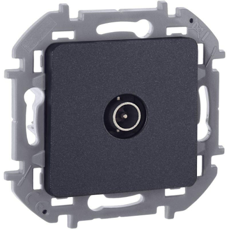 Розетка телевизионная оконечная TV Inspiria 10дБ 5-862мГц механизм антрацит IEK 673873