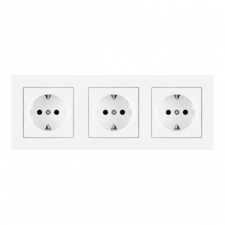 Розетка Arte Milano SET06-3-40-1x3 white