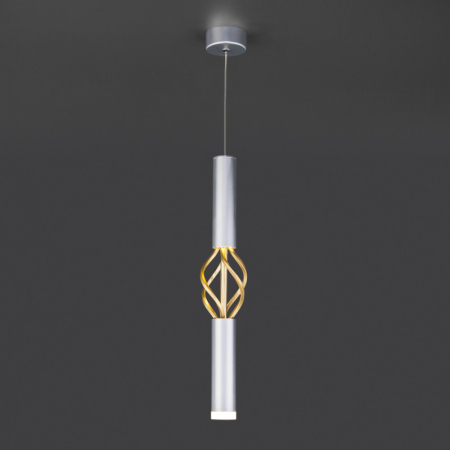 Подвесной светильник Eurosvet 50191/1 LED матовое серебро/матовое золото