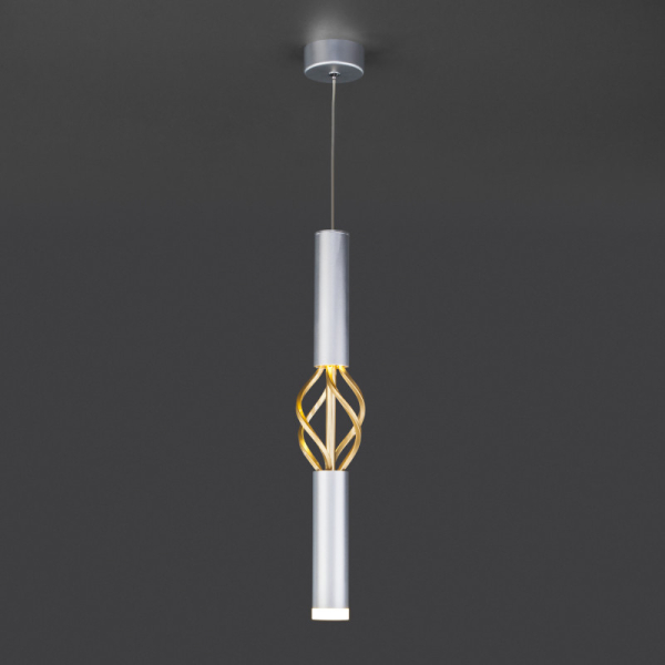 Подвесной светильник Eurosvet 50191/1 LED матовое серебро/матовое золото