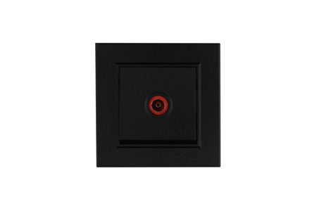 Розетка телевизионная Karea черна. Makel 56054007