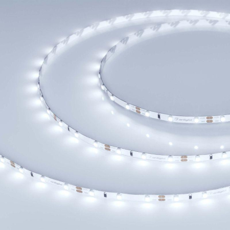 Лента светодиодная RT-A60-5mm 12V Cool 8000К 4.8Вт/м IP20 2835 узкая (уп.5м) Arlight 028610(2)