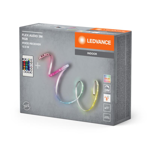 Лента светодиодная FLEX AUDIO 3M RGB VR RC LEDVANCE 4099854095382