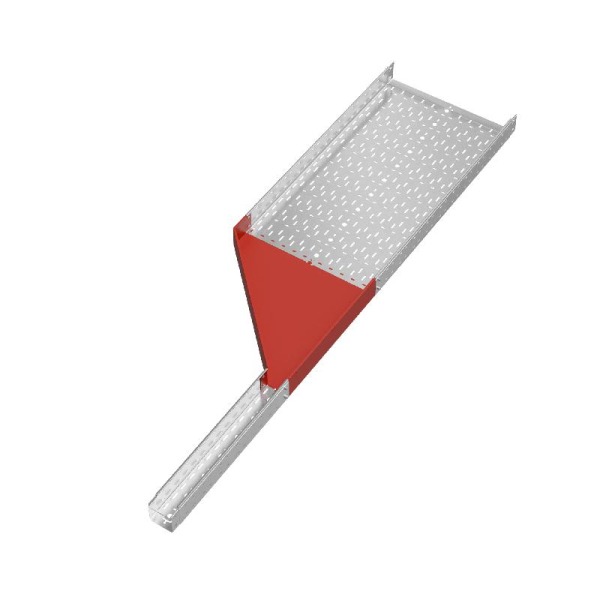 Переходник для лотка левый 100х100-600 "ПЛЮС" PDplus100-100-600-L INOX304 КМ PL5864