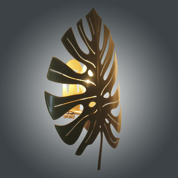 Светильник "Монстера" 512 330х275 НББ 01-60-174 Е14 (ИМ) настенный зол. Элетех 1005405188