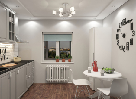 Люстра на штанге Eurosvet 30163/6 матовое серебро