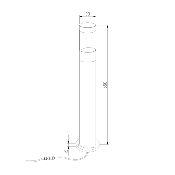 Садово-парковый светильник Elektrostandard 35126/F 3000K Серый
