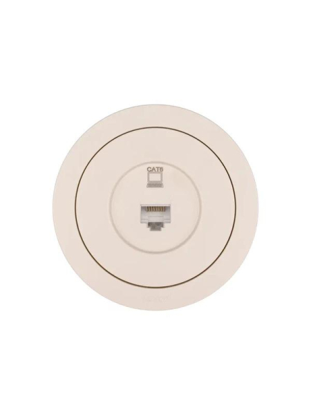 Розетка компьютерная СП OSEN RJ45 кат.6 механизм сл. кость LEZARD 743-9088-140