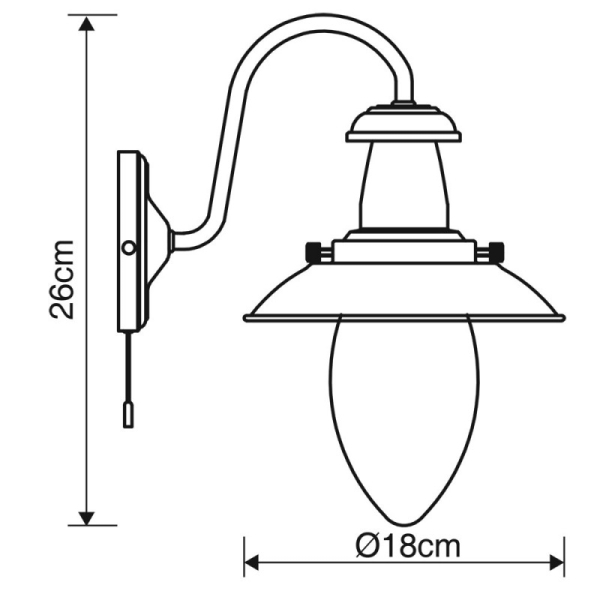 Бра ARTE Lamp A5518AP-1AB