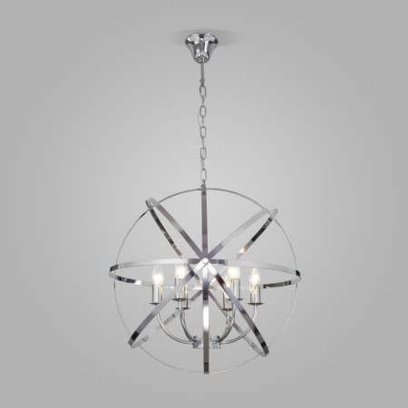 Подвесная люстра Eurosvet 60139/6 хром