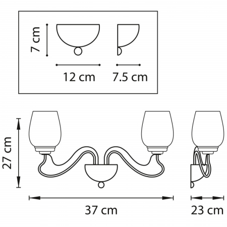 Бра Lightstar 734627