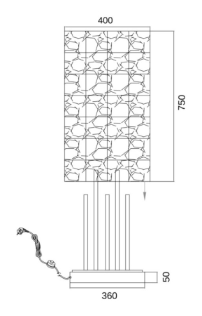 Торшер Fluorite FL1045-9F