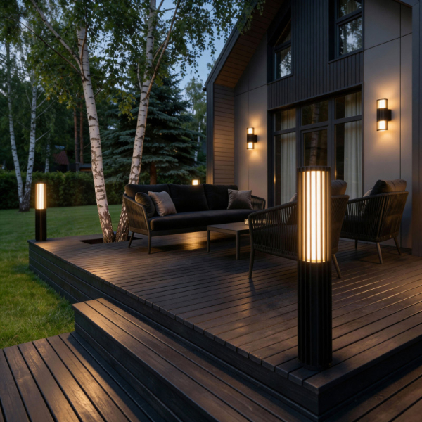 Садово-парковый светильник Elektrostandard 35189/F 3000K черный