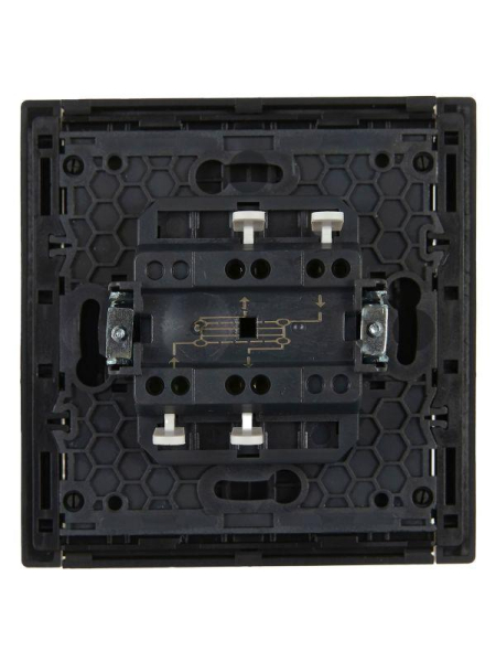 Выключатель перекрестный 1-кл. СП FORTE&PIANO 10А FP312 сер. IEK FP-V13-0-10-1-K03