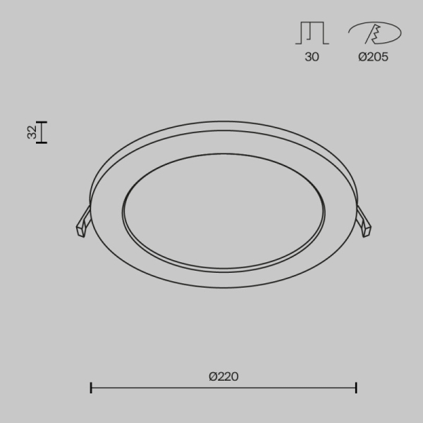 Влагозащищенный светильник Maytoni Technical DL018-6-L18W