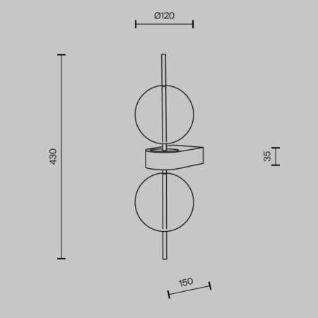 Бра Maytoni MOD478WL-L8B3K
