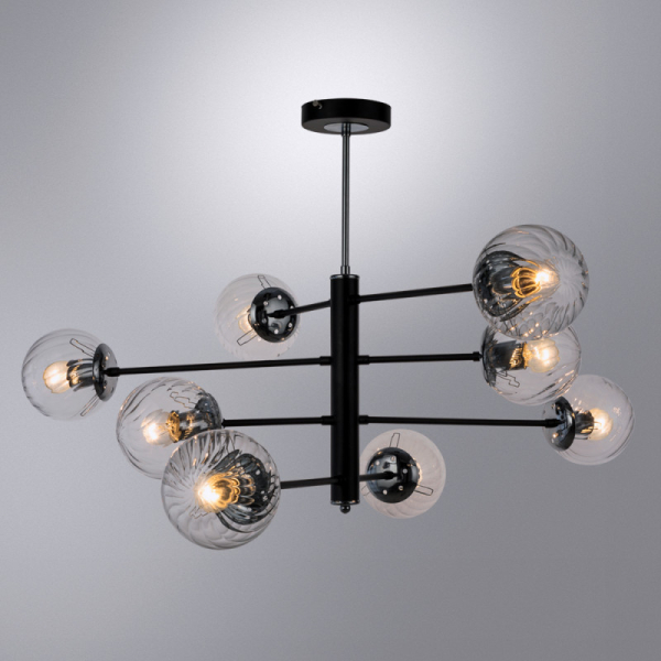 Люстра на штанге ARTE Lamp A3566PL-8BK